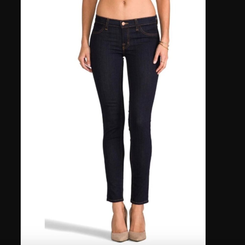 J Brand Denim Jean Leggings in Starless sz 28 Dark Blue Denim Stretchy Jeans